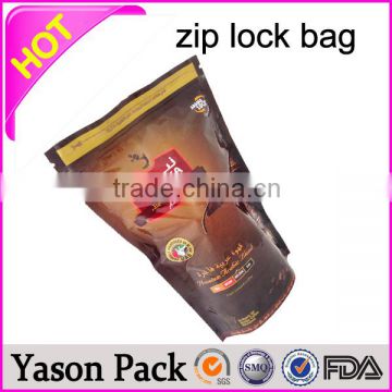 YASON plastic seal zipper bag favorible price zipper reclosable bag