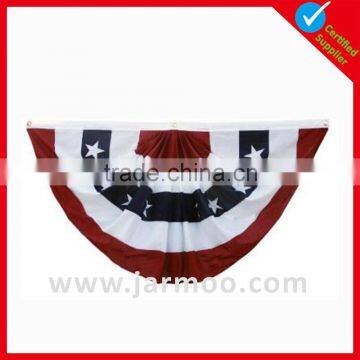 Cheap customised pleated flag