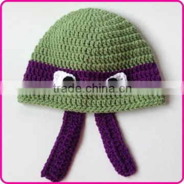 baby boy crochet ninja turtle hats wholesale cotton baby beanies