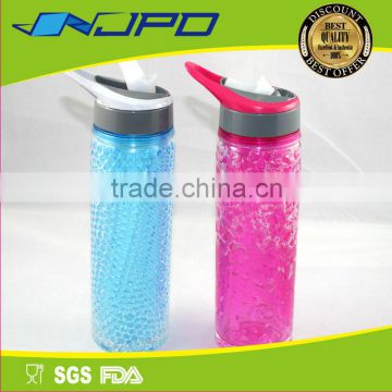 2014 New Design 18oz double wall Tritan Colorful Ice Bottle BPA free