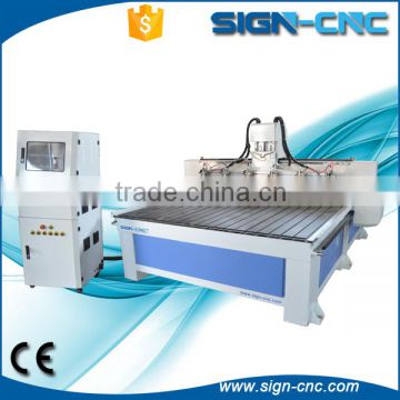 multi head 4 axis cnc machine, multi spindle wood cnc machine for engraving