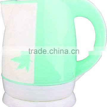 colorful and good quality Hot Sale White Plastic Electric Kettle