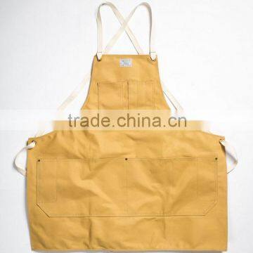 Custom high quality art apron canvas with pockets