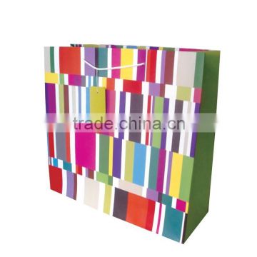 Colorful Rope Handle shopping clothing paper Bag (BLY4-1681PP)