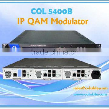 Modulator,Ip modulator,8 qam channel in 1 IP module,High-performance DVB-C IP QAM modulator COL5400B