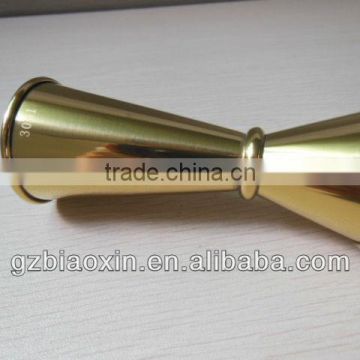 2013New style bar measure in copper, jigger with electroplate,bar tool,bar measure tool