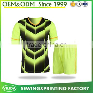 wholesale 100%polyester breathable sublimated soccer jersey cheap mens football uniforms