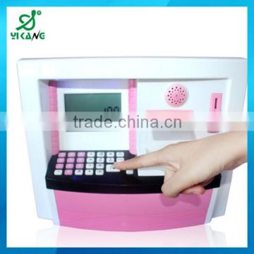 Pricing list 2015 new personalized piggy banks atm money box hot selling
