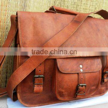 professional genuine leather messenger bag