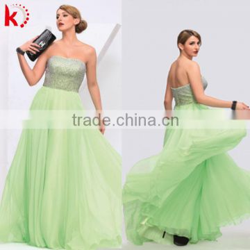 2015 the new latest green party evening dress off shoulder elegant mother of the bride