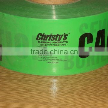 Popular ! Green warning tape with good quality and competitive price