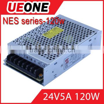 100% Gurantee NES series 120W single output switching power supply 24v 5a