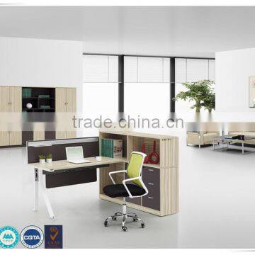 Factory price high quality panel office desk with extension desk