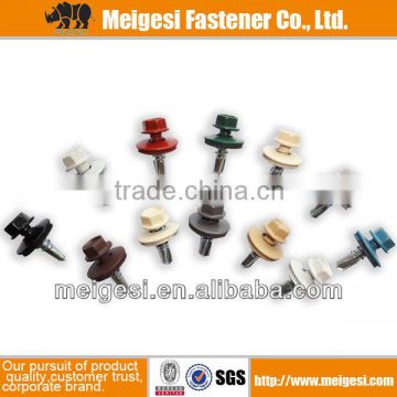 RAL HEX WASHER HEAD SELF-DRILLING SCREW WITH COLOR PAINTED,ROOFING SCREW