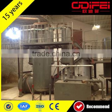 Professional waste lubrication oil refining system with high quality