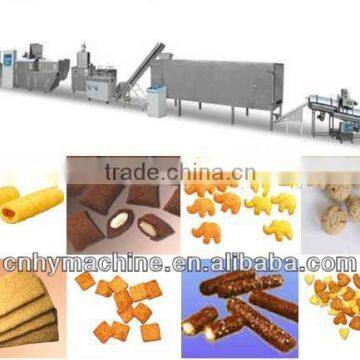 Newly Designed snack food machine,snacks processing line,200-250kg/h output