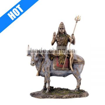 Cusomized Handmade Painted Resin Shiva Bull Statue FOR Sale