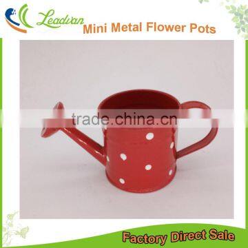 cheap red indoor decoraive powder coated metal iron mini custom watering can