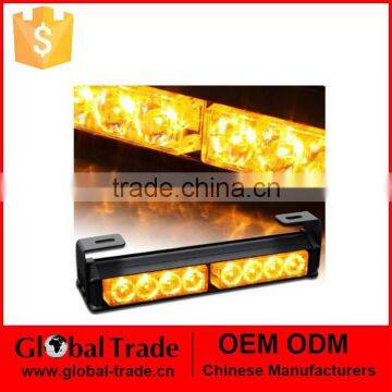 8 LED 20CM Long Bar Amber/Yellow Emergency Traffic Advisor Flash Strobe Light Bar Warn Lamp A1925