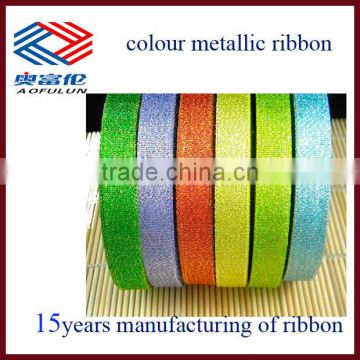 colorful decorative metallic ribbon