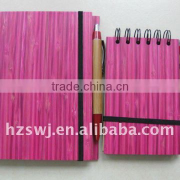 Bamboo notebook/recycle notebook/high promotional notebook/eco notebook