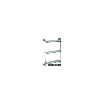 triplex glass shelf(glass rack,bathroom shelf)