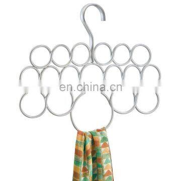 closet hook scarf organizer tie holder slots shawl belt Hanger foldable rings rope hangers