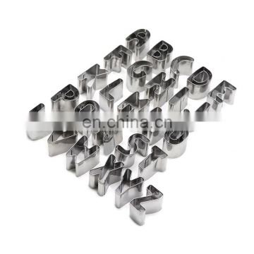 High Quality Stainless Steel 26 English letters Cake Mold Cookie Mold