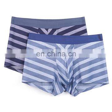 Polyester Nylon Colorful Hot Breathable Sexy Wide Stripe Boxer Black Men'S Briefs Underwear