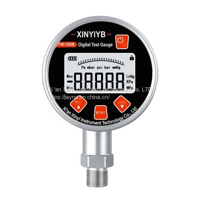1/4Npt Thread Customizable Logo Industrial Precision Digital Pressure Meter Pressure Test Gauge