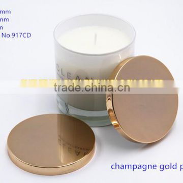 86mm champagne gold plating candle lid