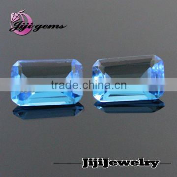 Rectangle gemstone synthetic spinel
