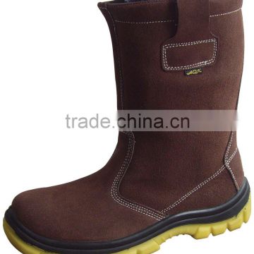 OEM Puncture proof and suede leather industry Safety boots