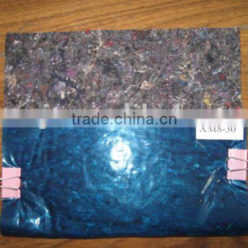 3mm recycle cotton fabric pad adhensived 0.08mm PE film