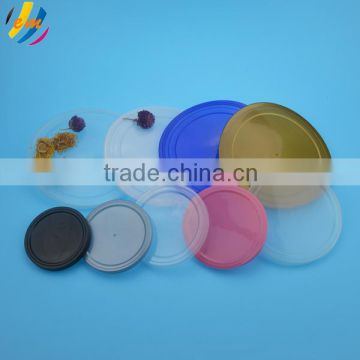 Recyclable material easy open plastic cover lid PE end cap wholesale
