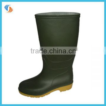 Green PVC Waterproof Boots