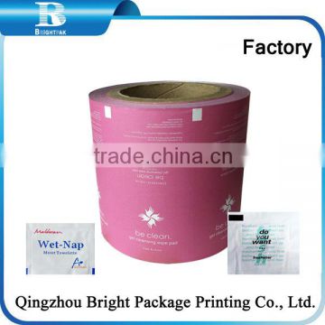 Pinged Alcohol prep pad packaging aluminum foil paper by roll, packaging bag paper Al foil packaging paper for Alcohol Prep pads
