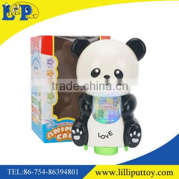 B/O universal spray water panda toy with light and music