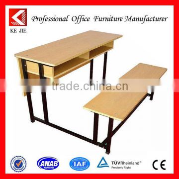 Children double desk and chair, double school desk and chair