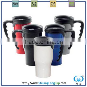 16oz plastic travel mug With FDA thermal cup coffee