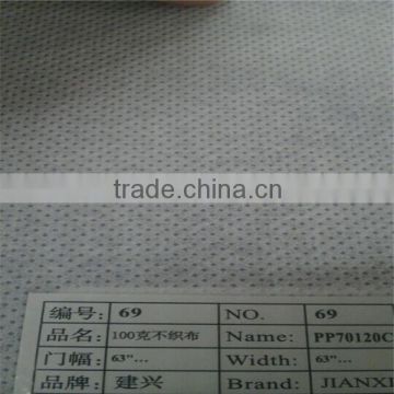 Embossing polyester spunbond nonwoven fabric