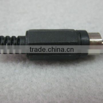 rca connector black color plastic part rohs comliant