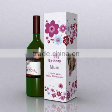 Single wine bottle gift box wholesale (PW-1404)