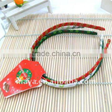 Merry Christmas Ribbon Print Hair Bands MY10-2