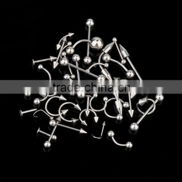20 Pieces Body Piercing suit 14G includes Eyebrow Jewelry/Nose Piercing/Labret/Body Button Naval Ring                        
                                                Quality Choice