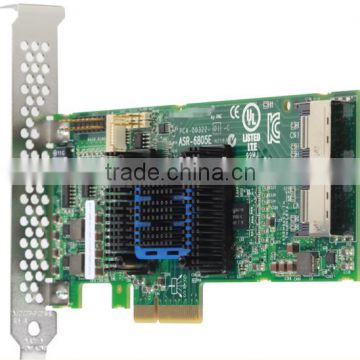 New Network Card ASR-6805 8 Port Internal 6Gb/s SAS Pcle x8 RAID 0/1/10/5/6 HBA Card