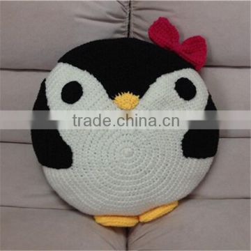Bedroom Decorative Round Penguin Throw Pillow