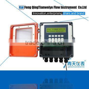 Wall mounted ultrasonic SD card flow meter