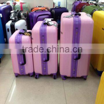 2014 new style trolley pink luggage sets