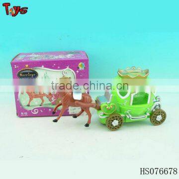 Colorful light battery operated horse car toy